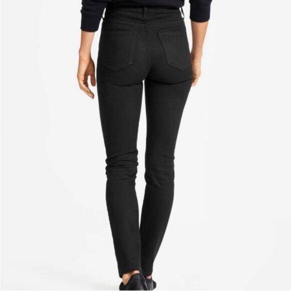 Everlane Washed Black High Rise Exposed Button Skinny Jeans - Picture 7 of 9